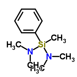 N,N,N',N',1-Pentamethyl-1-phenylsilanediamine Structure