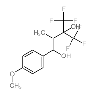 4,4,4-Trifluoro-1-(4-methoxyphenyl)-2-methyl-3-(trifluoromethyl)-1,3-butanediol Structure