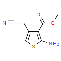 3-Thiophenecarboxylicacid,2-amino-4-(cyanomethyl)-,methylester(9CI) Structure