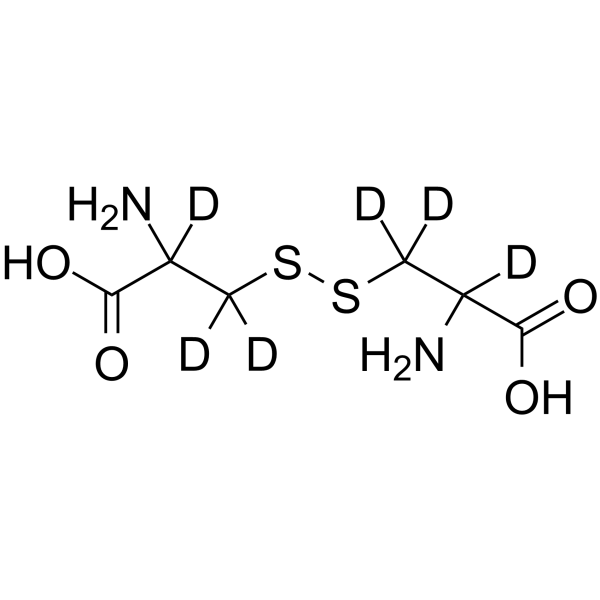 (2,2',3,3,3',3'-2H6)Cystine Structure