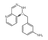Hydrazinecarbothioamide,2-[[3-[(3-aminophenyl)methoxy]-2-pyridinyl]methylene]- Structure