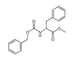 methyl (2R)-3-phenyl-2-(phenylmethoxycarbonylamino)propanoate结构式