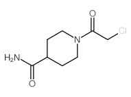 1-(氯乙酰基)哌啶-4-羧酰胺结构式