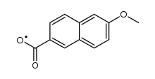 6-methoxy-2-naphthoyloxyl radical Structure