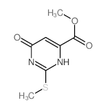 methyl 2-methylsulfanyl-6-oxo-3H-pyrimidine-4-carboxylate structure
