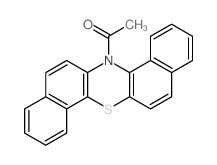 1-(14h-dibenzo[a,h]phenothiazin-14-yl)ethanone结构式