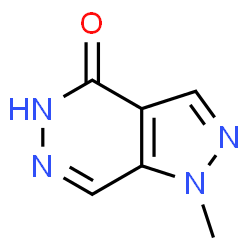 1-Methyl-1H-pyrazolo[4.3-d]pyridazin-4(5H)-one结构式