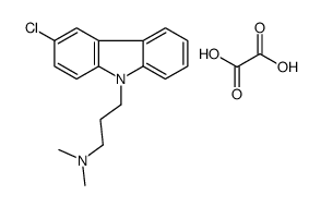 3-(3-chlorocarbazol-9-yl)propyl-dimethylazanium,2-hydroxy-2-oxoacetate结构式