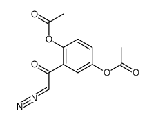 1-(2,5-diacetoxy-phenyl)-2-diazo-ethanone结构式