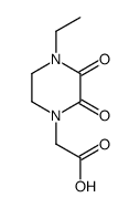 2-(4-ethyl-2,3-dioxo-piperazin-1-yl)acetic acid结构式