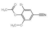2-溴-4-氰基-6-甲氧基苯基 乙酯结构式