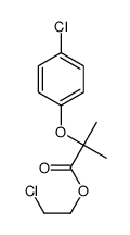 2-chloroethyl 2-(4-chlorophenoxy)-2-methylpropionate结构式
