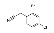 2-(2-溴-4-氯苯基)乙腈结构式