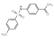 N-(4-乙酰基苯基)-4-甲基苯磺酰胺结构式