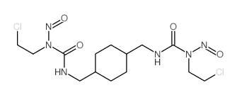 Urea, N,N-(1,4-cyclohexanediylbis(methylene))bis(N-(2-chloroethyl)-N-nitroso- (9CI) structure