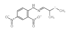 Propanal, 2-(methylthio)-,2-(2,4-dinitrophenyl)hydrazone Structure