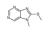 7-methyl-8-methylsulfanylpurine结构式