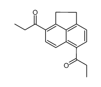 1-(6-propanoyl-1,2-dihydroacenaphthylen-3-yl)propan-1-one结构式