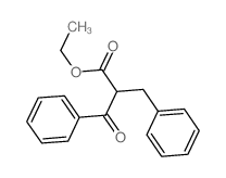 Benzenepropanoic acid, b-oxo-a-(phenylmethyl)-, ethyl ester Structure