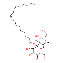 alpha-d-Glucopyranoside, beta-d-fructofuranosyl, (Z,Z)-9,12-octadecadienoate Structure