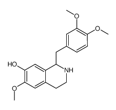 1-(3',4'-dimethoxybenzyl)-7-hydroxy-6-methoxy-1,2,3,4-tetrahydroisoquinoline Structure