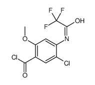 5-chloro-2-methoxy-4-[(2,2,2-trifluoroacetyl)amino]benzoyl chloride Structure