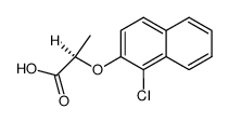 (R)-2-(1-chloro-[2]naphthyloxy)-propionic acid Structure