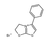 5-phenyl-2,3-dihydro-thiazolo[2,3-b]thiazolylium, bromide结构式