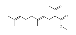 methyl (4E)-5,9-dimethyl-2-(2-propenyl)-4,8-decadienoate Structure