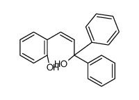 1,1-Diphenyl-3-<2-hydroxy-phenyl>-prop-2-en-1-ol结构式