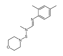 N'-(2,4-dimethyl-phenyl)-N-methyl-N-morpholin-4-ylsulfanyl-formamidine Structure