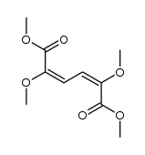 α,α'-Dimethoxy-cis,cis-muconsaeure-dimethylester结构式