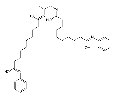N-[2-[(10-anilino-10-oxodecanoyl)amino]propyl]-N'-phenyldecanediamide Structure