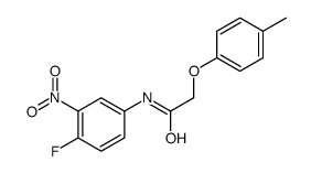 N-(4-fluoro-3-nitrophenyl)-2-(4-methylphenoxy)acetamide Structure