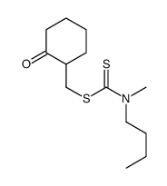 (2-oxocyclohexyl)methyl N-butyl-N-methylcarbamodithioate结构式