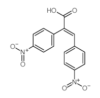 2,3-bis(4-nitrophenyl)prop-2-enoic acid Structure