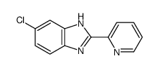 6-chloro-2-pyridin-2-yl-1H-benzimidazole结构式