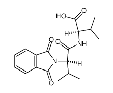 ((R)-2-(1,3-dioxoisoindolin-2-yl)-3-methylbutanoyl)-D-valine结构式