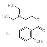 o-Toluic acid, 2-(diethylamino)ethyl ester, hydrochloride结构式