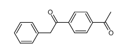 1-(4-acetylphenyl)-2-phentlethanone结构式