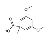 3,5-dimethoxy-1-methylcyclohexa-2,5-diene-1-carboxylic acid结构式