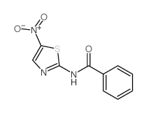 N-(5-硝基-1,3-噻唑-2-YL)苯甲酰胺结构式