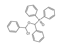 [α-(α-chlorobenzyloxy)benzyl]diphenylphosphine oxide结构式