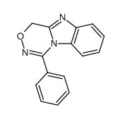 4-phenyl-1H-[1,2,4]oxadiazino[4,5-a]benzimidazole结构式