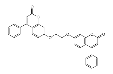 7-[2-(2-oxo-4-phenylchromen-7-yl)oxyethoxy]-4-phenylchromen-2-one结构式