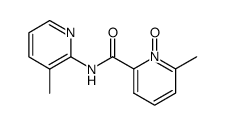 2-Methyl-6-(3-methyl-2-pyridylcarbamoyl)pyridine 1-oxide结构式