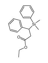 ethyl 3-(dimethyl(phenyl)silyl)-3-phenylpropionate结构式