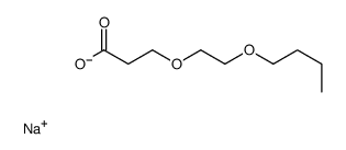 3-(2-丁氧基乙氧基)丙酸钠结构式