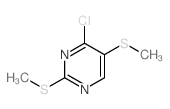 Pyrimidine,4-chloro-2,5-bis(methylthio)-结构式