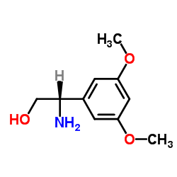 (S)-2-氨基-2-(3,5-二甲氧基苯基)乙醇结构式